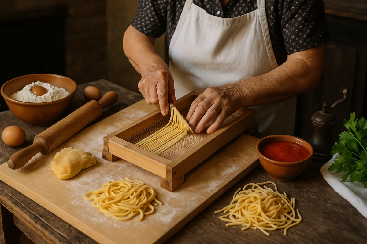 Come si prepara la pasta alla chitarra tradizionale? Segreti della nonna che pochi svelano