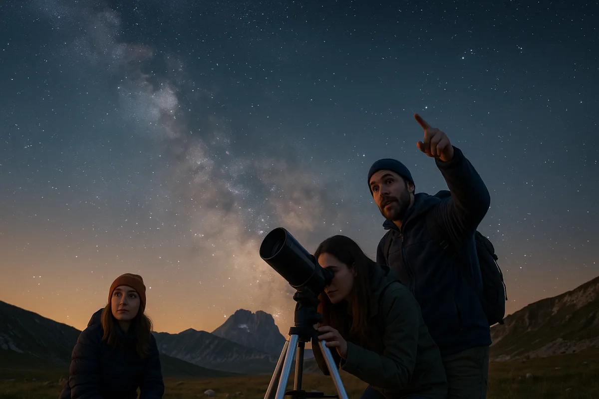 Escursione serale per osservare le stelle sul Gran Sasso: perché scegliere una guida astronomica locale