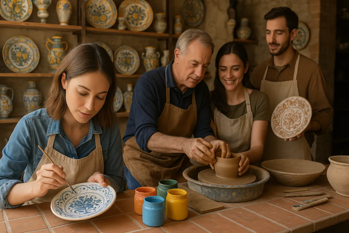 Laboratorio di ceramica a Castelli: porta a casa un ricordo fatto da te seguendo i maestri artigiani