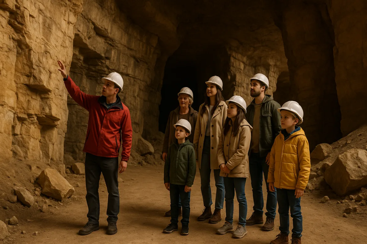 Visita guidata alle miniere di roccia calcarea: storie e segreti che affascinano grandi e piccoli