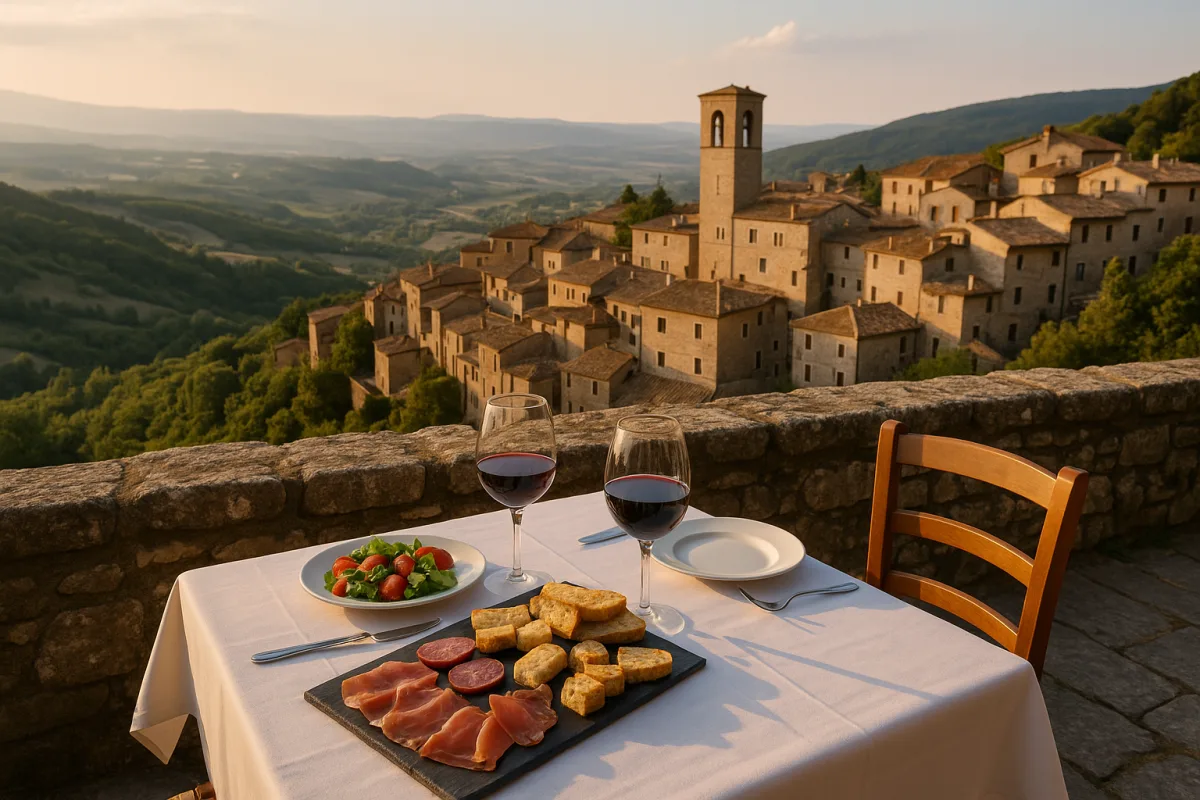 Quali borghi offrono esperienze gastronomiche con vista panoramica? Un piacere per occhi e palato