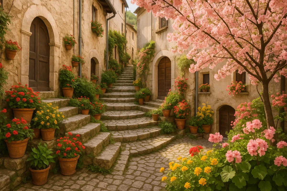 Borghi abruzzesi durante la primavera: scopri il risveglio della natura tra vicoli fioriti