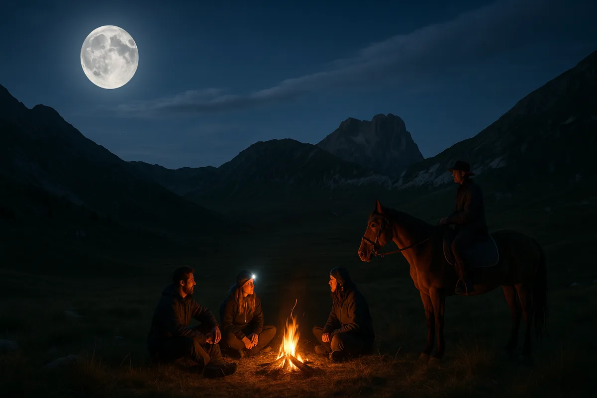 Cosa fare in una notte di luna piena sulle montagne abruzzesi? Esperienze suggestive che pochi propongono davvero