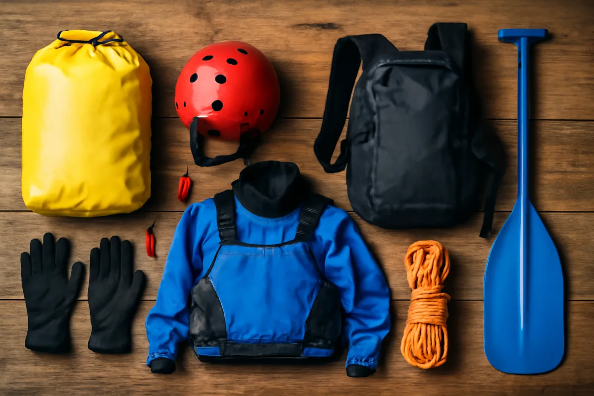 Attrezzatura per il rafting sul fiume Aventino: cosa mettere nello zaino