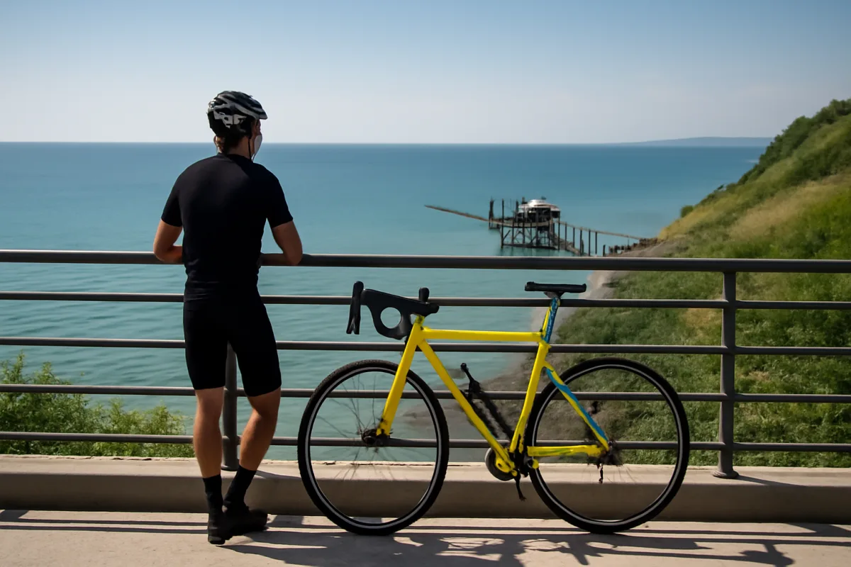 Sosta panoramica sulla Costa dei Trabocchi: il belvedere che i ciclisti saltano sempre