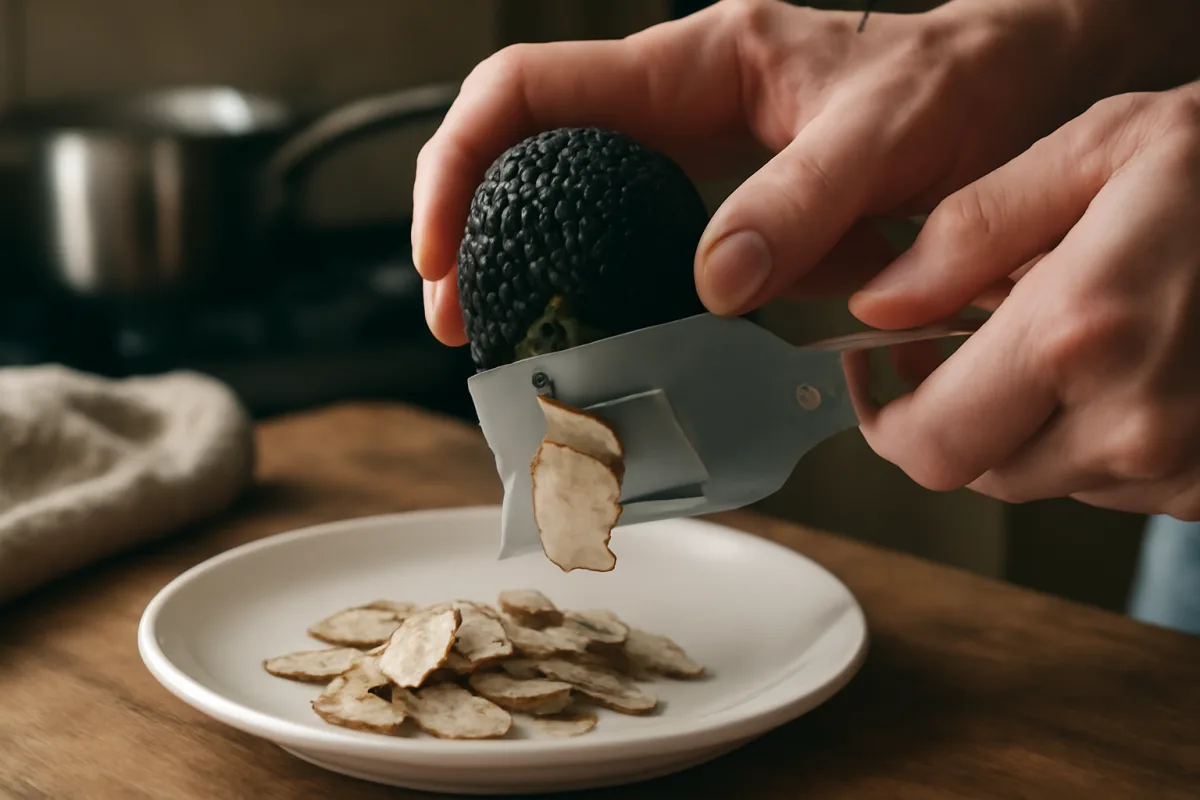 Tartufo nero della Majella in cucina: il taglio che ne libera tutto il profumo