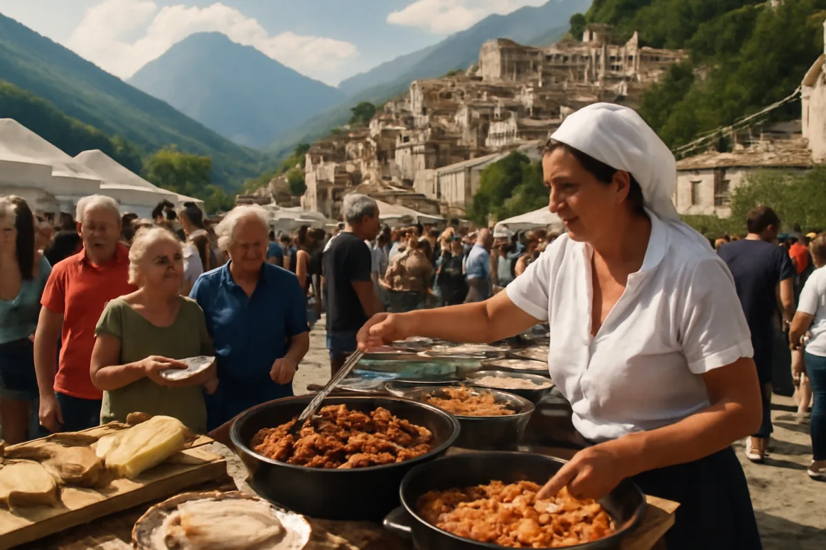 Sagre abruzzesi in montagna: i borghi dove il cibo è ancora quello di una volta
